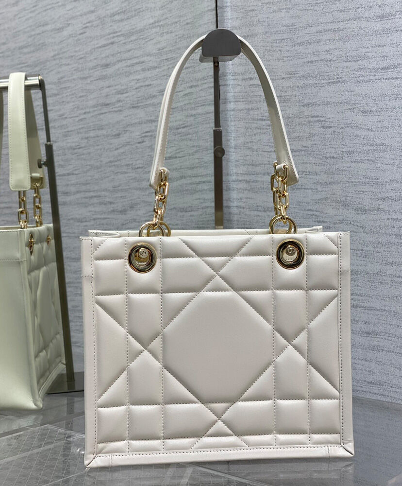 Christian Dior Small Dior Essential Tote Bag Cream