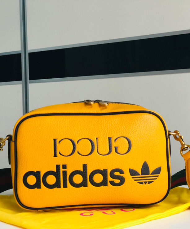 Gucci x adidas Small Shoulder Bag 702427 Yellow