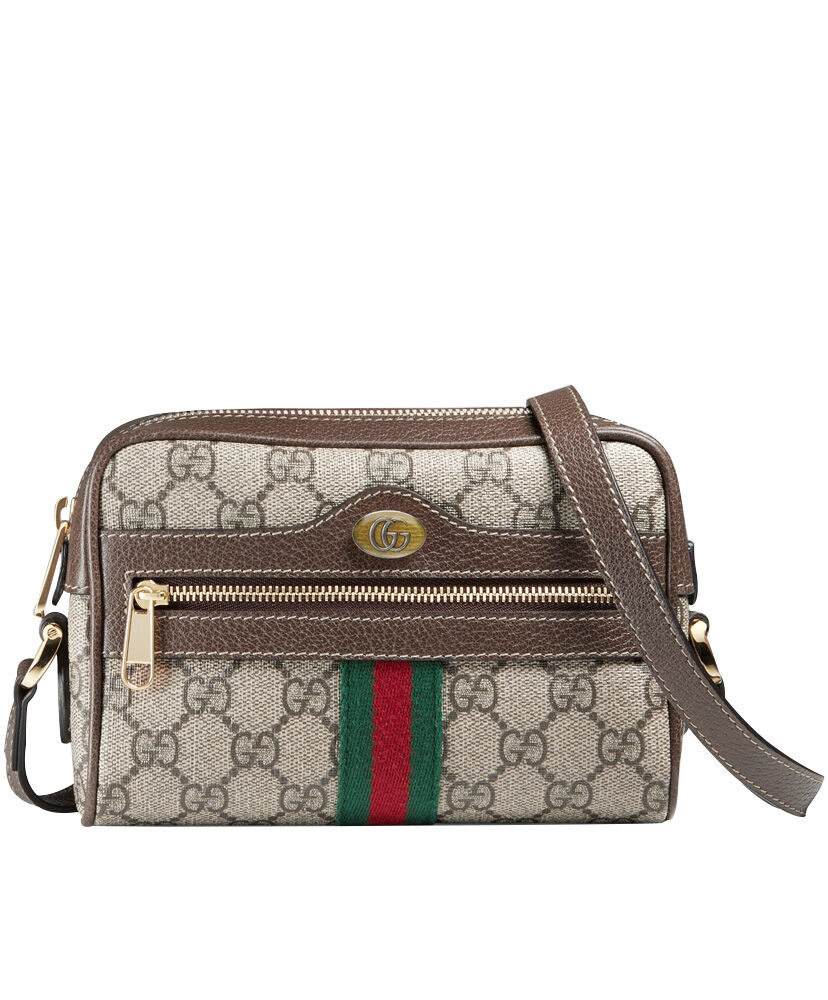Gucci Ophidia GG Supreme mini bag 517350 Dark Coffee