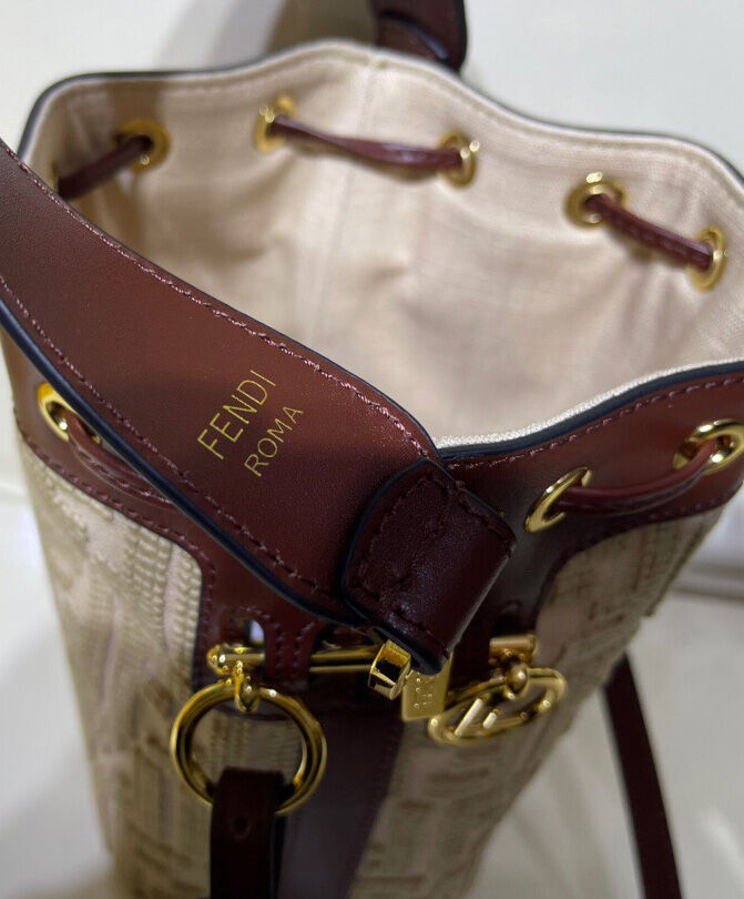 Fendi Mon Tresor Canvas Mini Bag 8BS010 Mauve