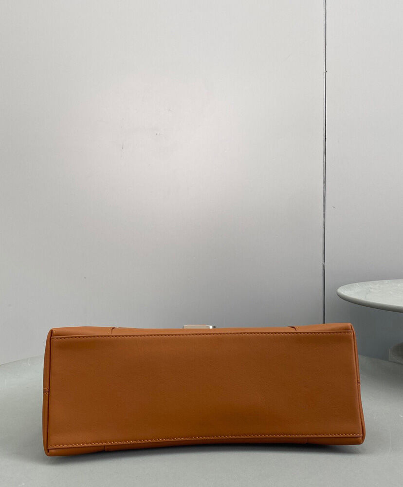 Balenciaga Downtown Medium Shoulder Bag Coffee