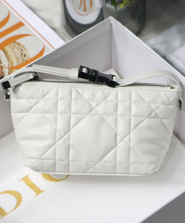 Christian Dior Small DiorTravel Nomad Pouch Cream