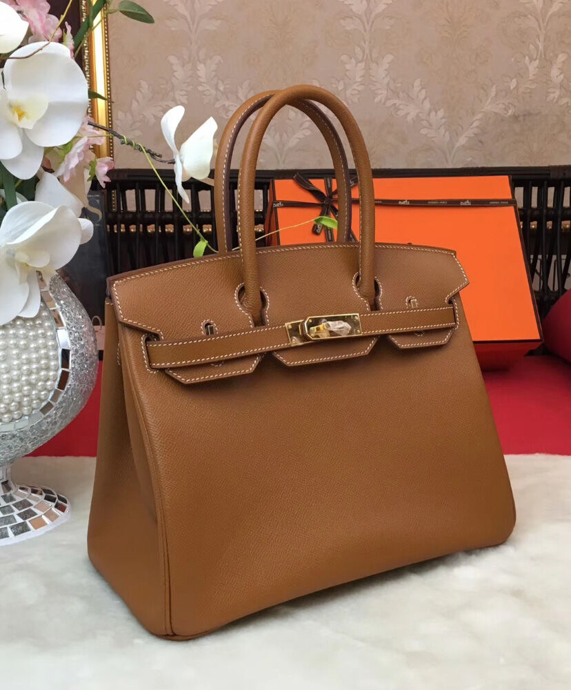 Hermes Birkin 30 Epsom Leather Light Coffee
