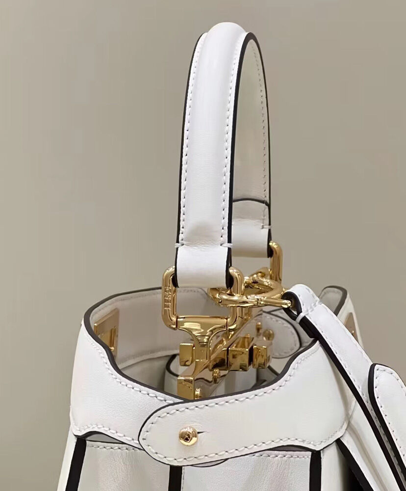 Fendi Peekaboo ISeeU Medium Tote 8BN321 White