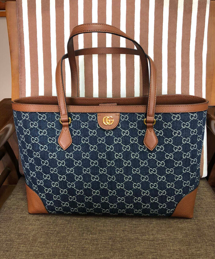 Gucci Ophidia GG Medium Tote 631685 Blue