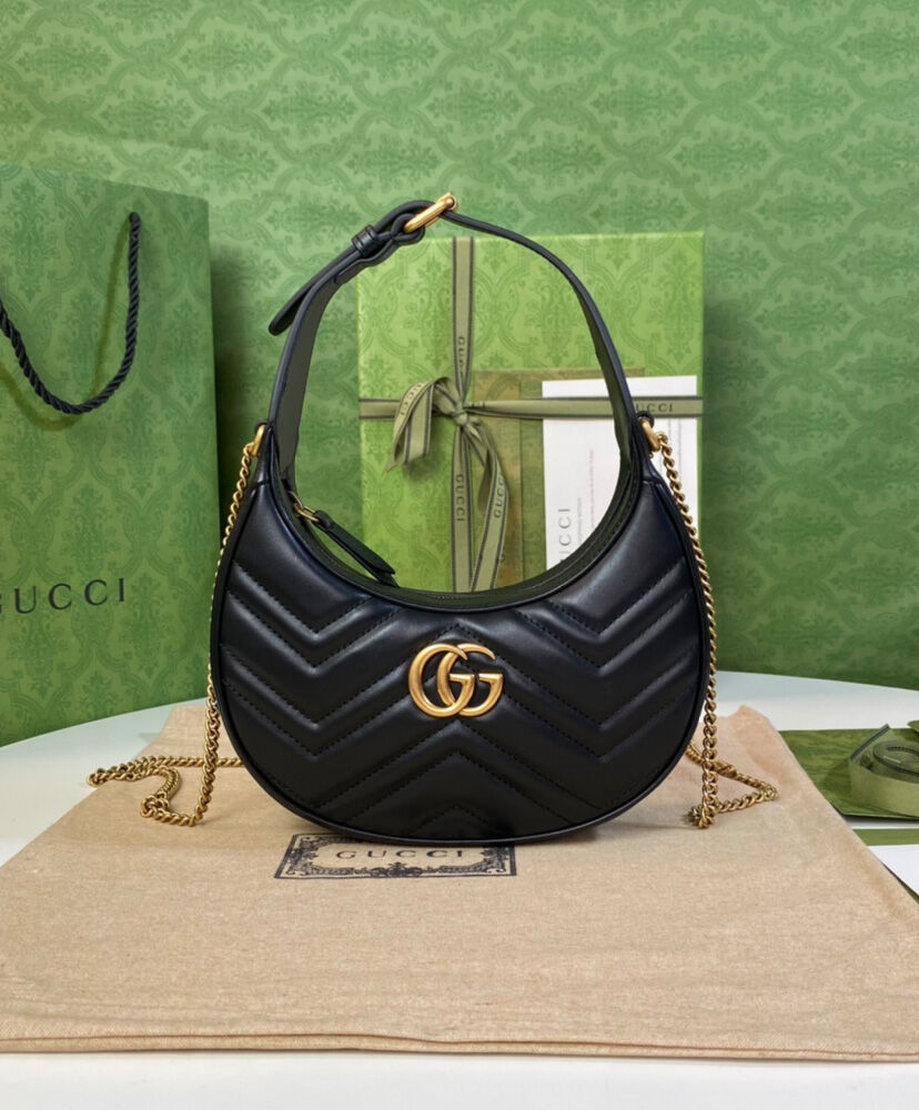 Gucci GG Marmont Half-moon-shaped Mini Bag