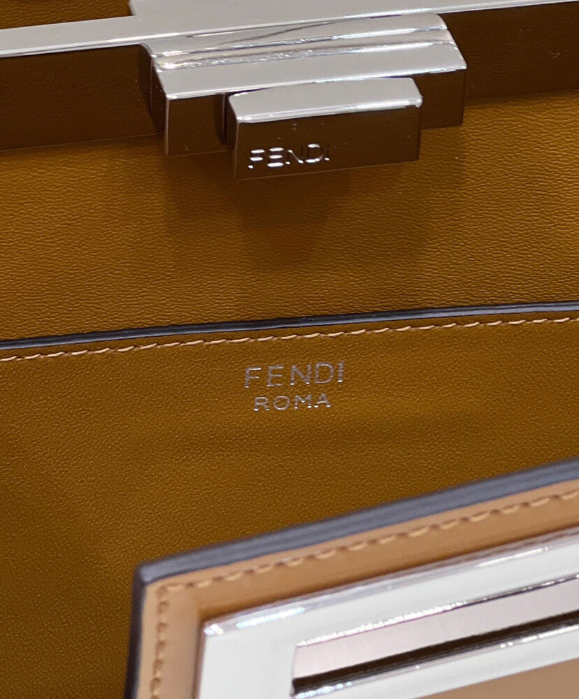 Fendi Peekaboo Cut Medium 8BN340 Coffee