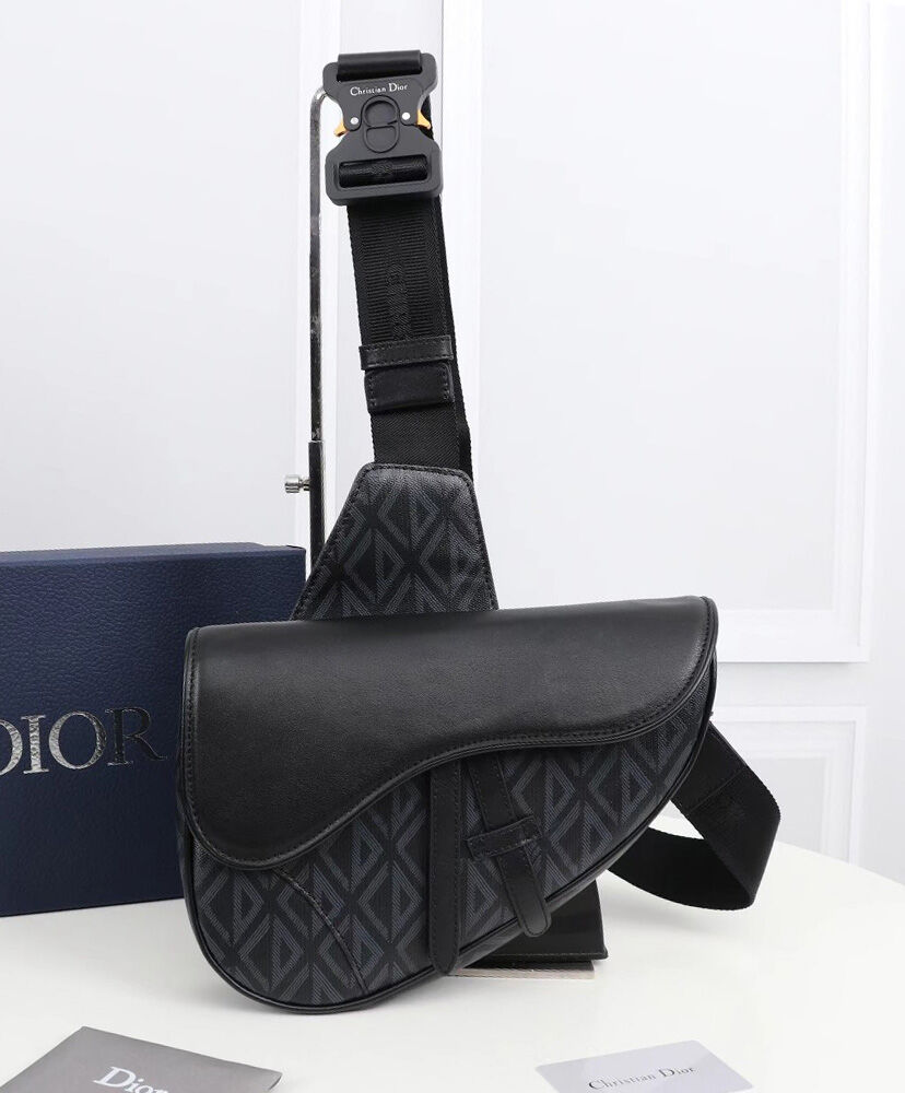 Christian Dior Saddle Bag Black