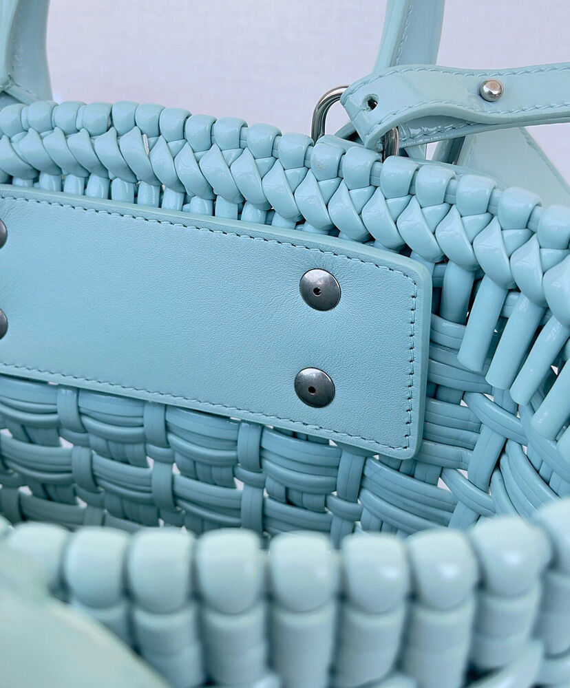 Balenciaga Bistro XXS Basket With Strap Light Blue