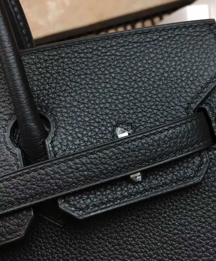Hermes Birkin 25 Togo Leather Black