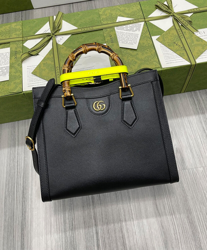 Gucci Diana Small Tote Bag 660195 Black
