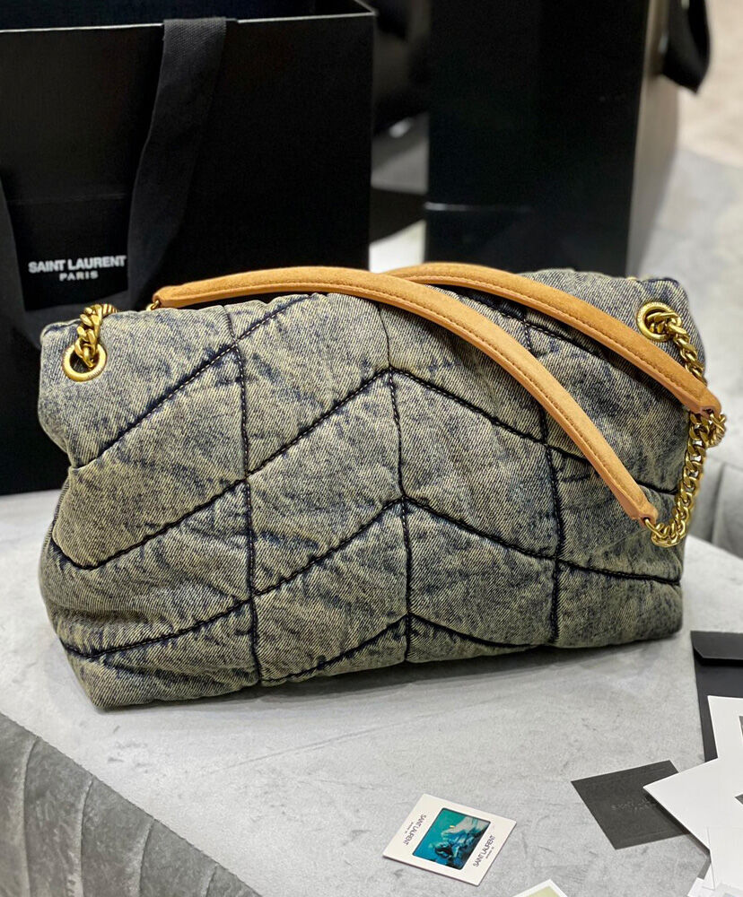 Saint Laurent Puffer Small Bag 577475 Blue