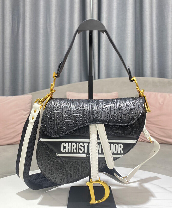 Christian Dior Saddle Bag Black