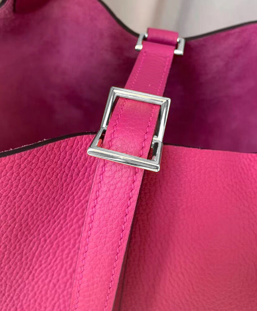 Hermes Picotin Lock Togo Bag 18cm Peachblow