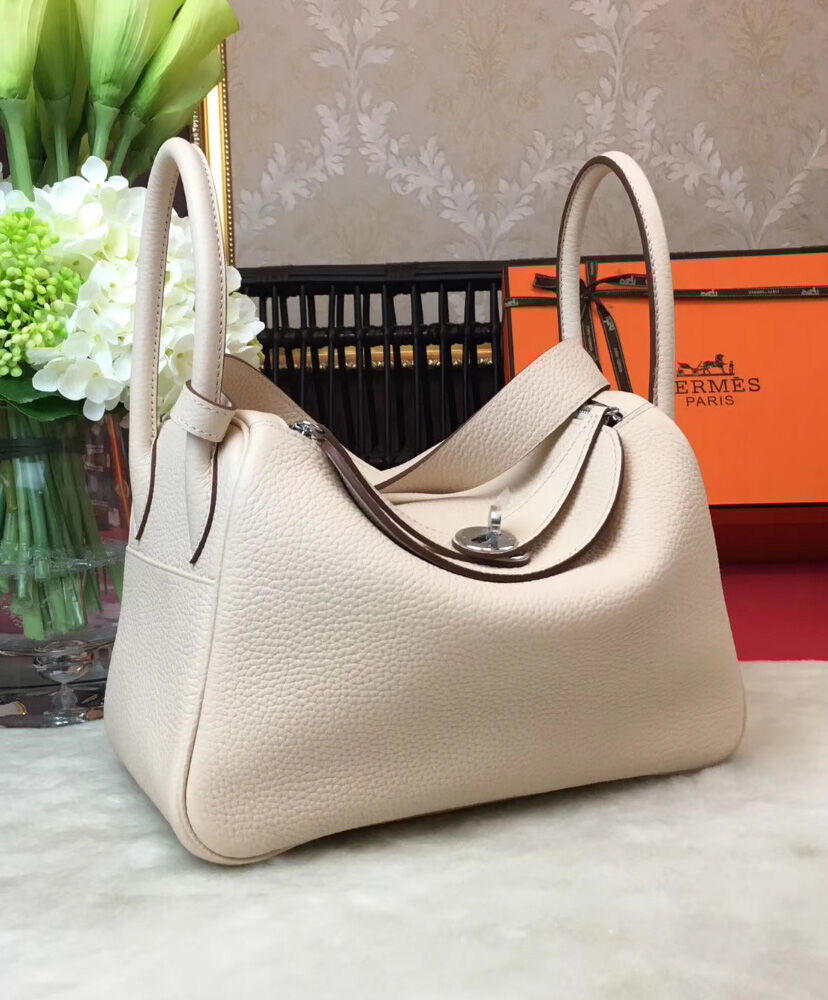 Hermes Linda Bag 26 Togo Leather Cream