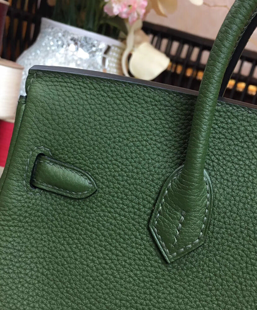 Hermes Birkin 25 Togo Leather Dark Green