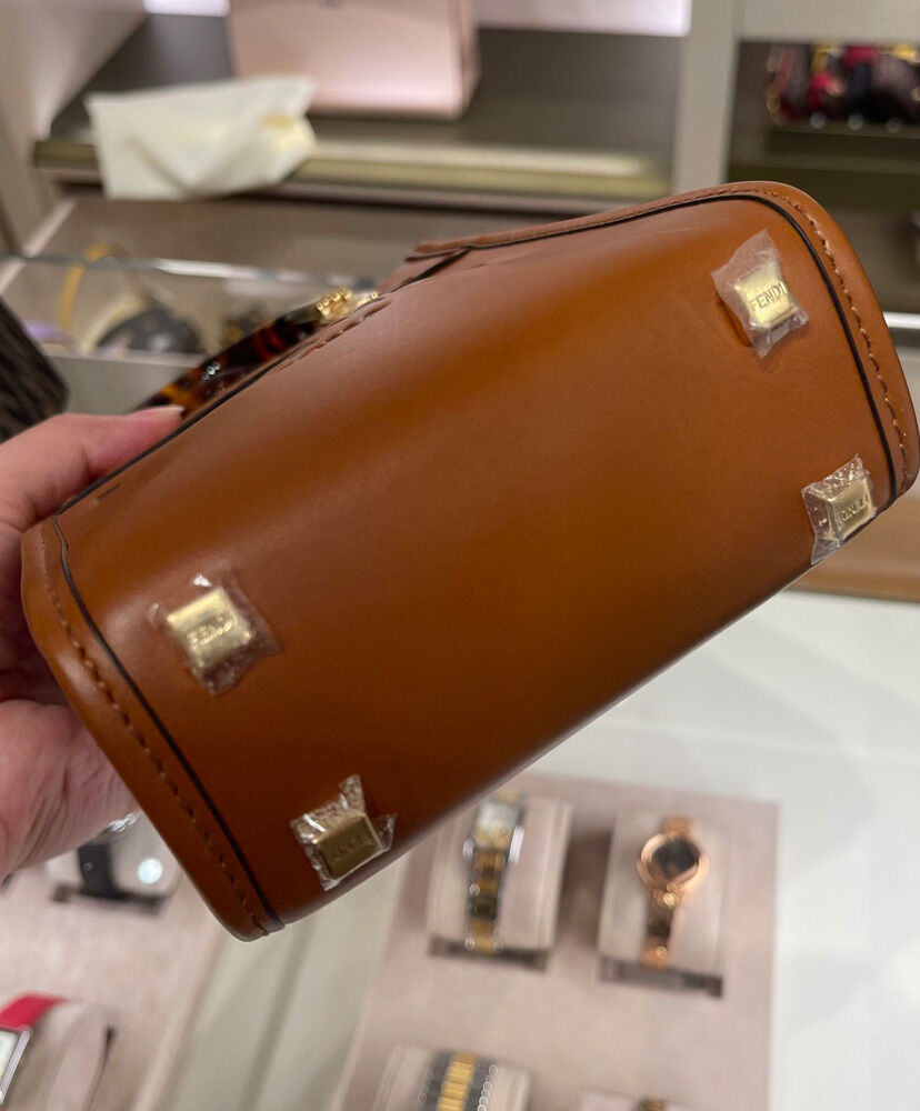 Fendi Mini Sunshine Shopper 8BS051 Coffee