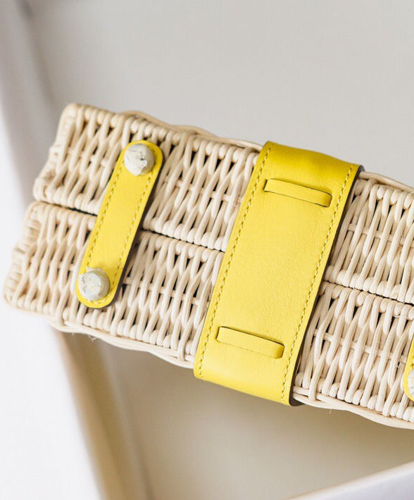 Hermes Kelly Picnic Mini Osier / Swift Vert Verone Yellow