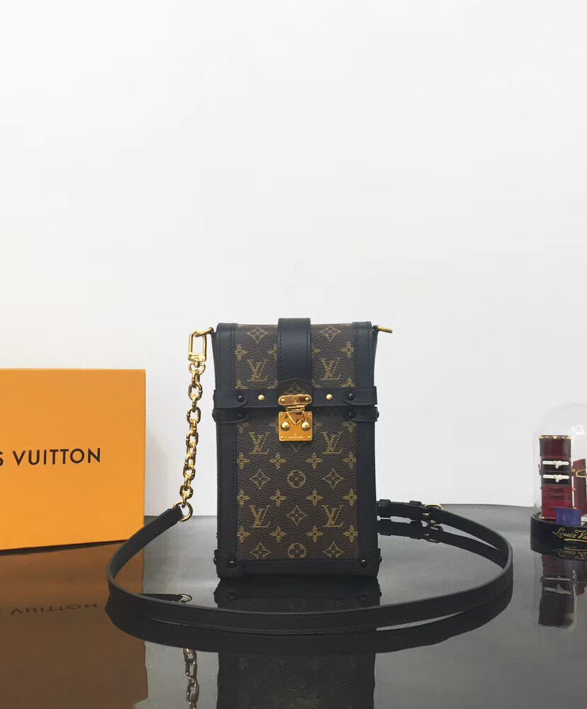 Louis Vuitton Pochette Trunk Verticale M63913 Brown