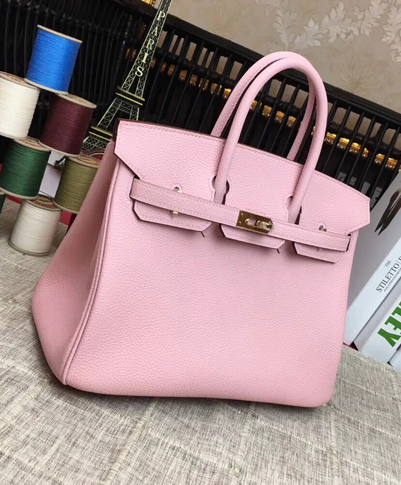 Hermes Birkin 25 Togo Leather Peachblow