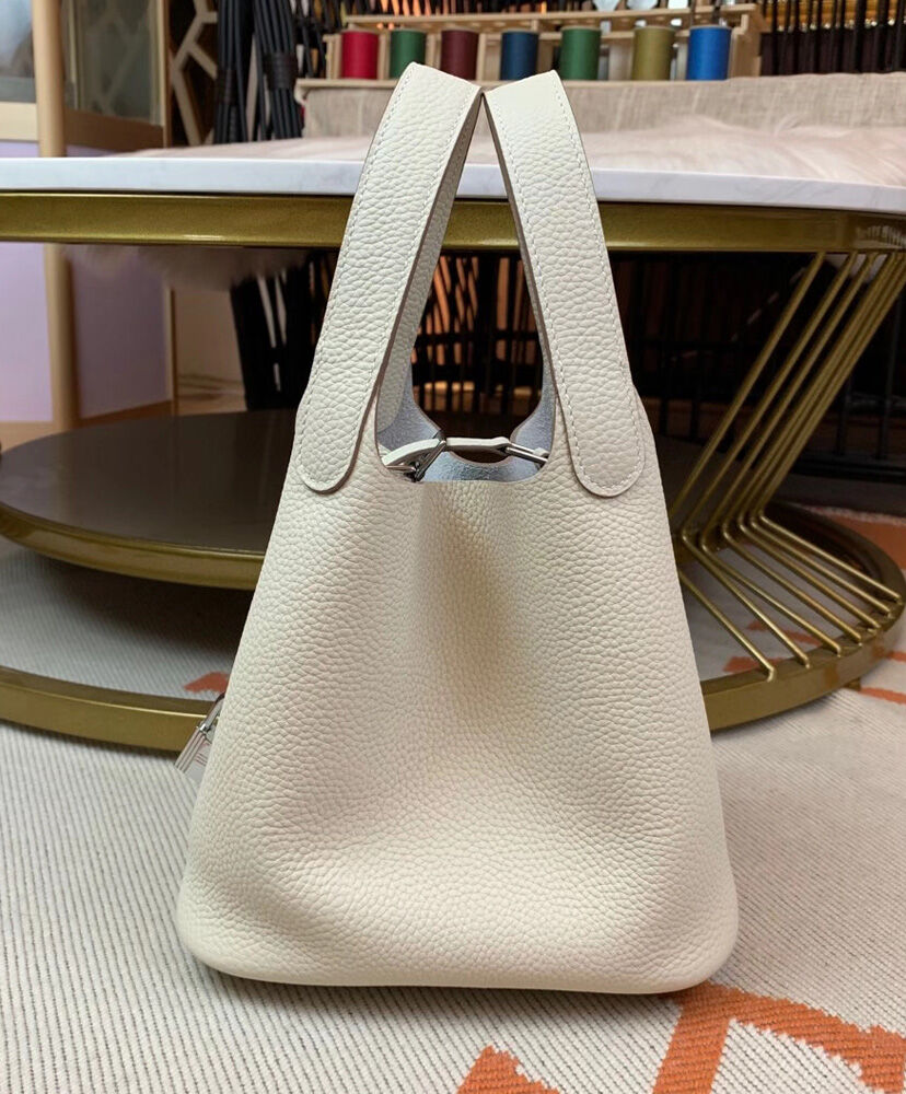Hermes Picotin Lock Bag 22cm Cream