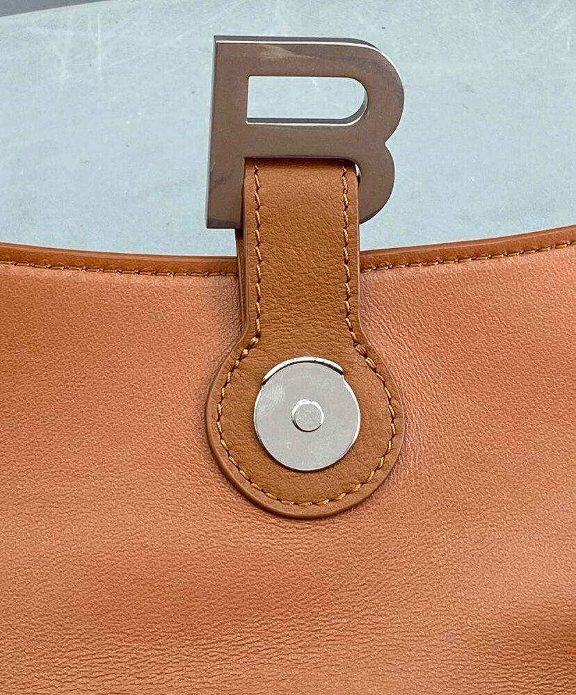 Balenciaga Downtown Medium Shoulder Bag Coffee