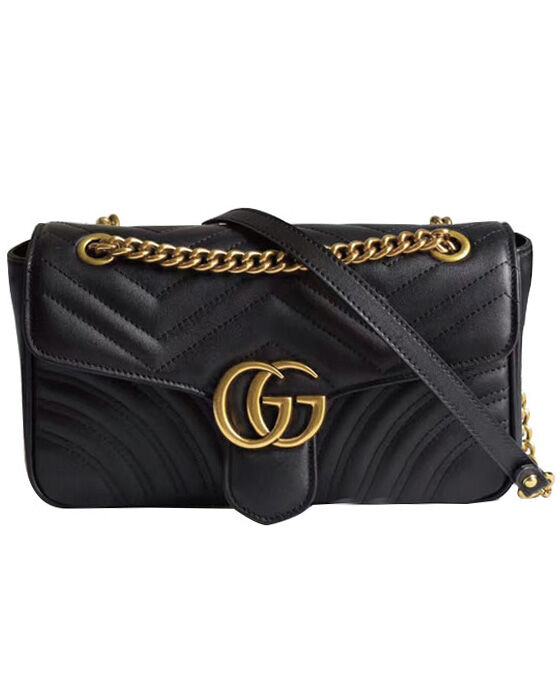 Gucci GG Marmont Matelasse Mini Bag 443497 Black