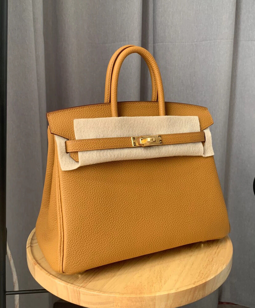 Hermes Birkin 25 Togo Leather Apricot