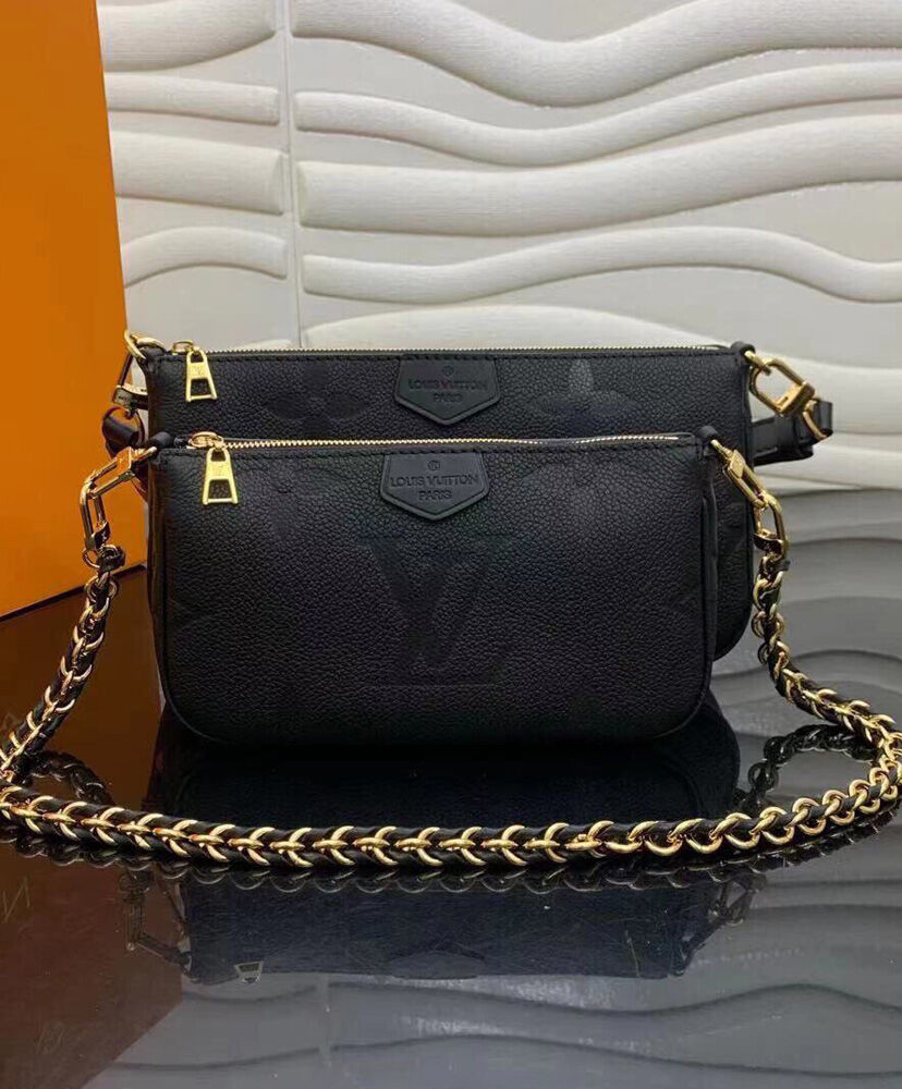 Louis Vuitton Multi Pochette Accessoires M80399 Black