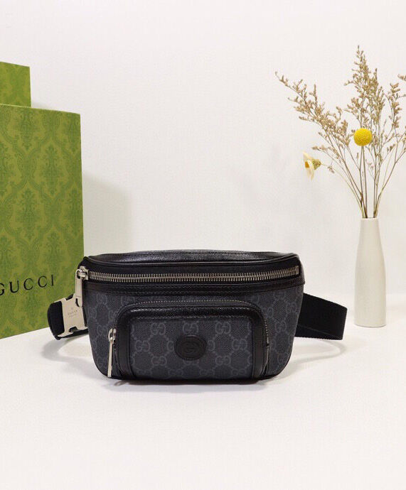 Gucci Belt bag with Interlocking G 682933 Black