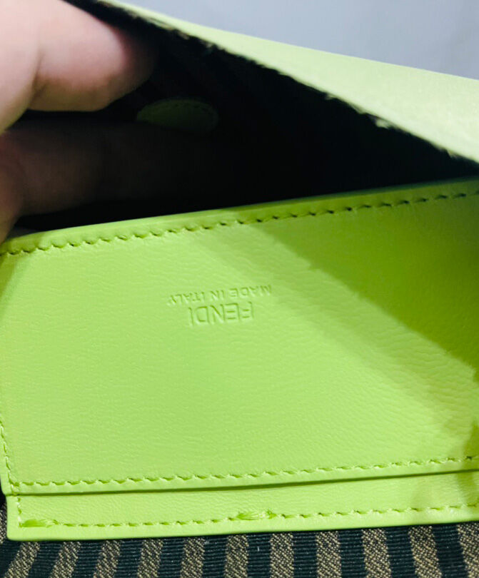 Fendi Baguette Phone Pouch 7AS142 Green