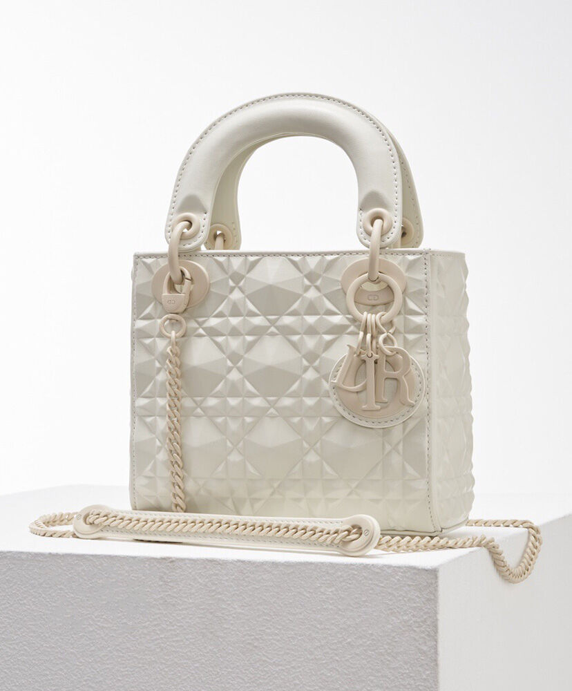Christian Dior Mini Lady Dior Bag Cream