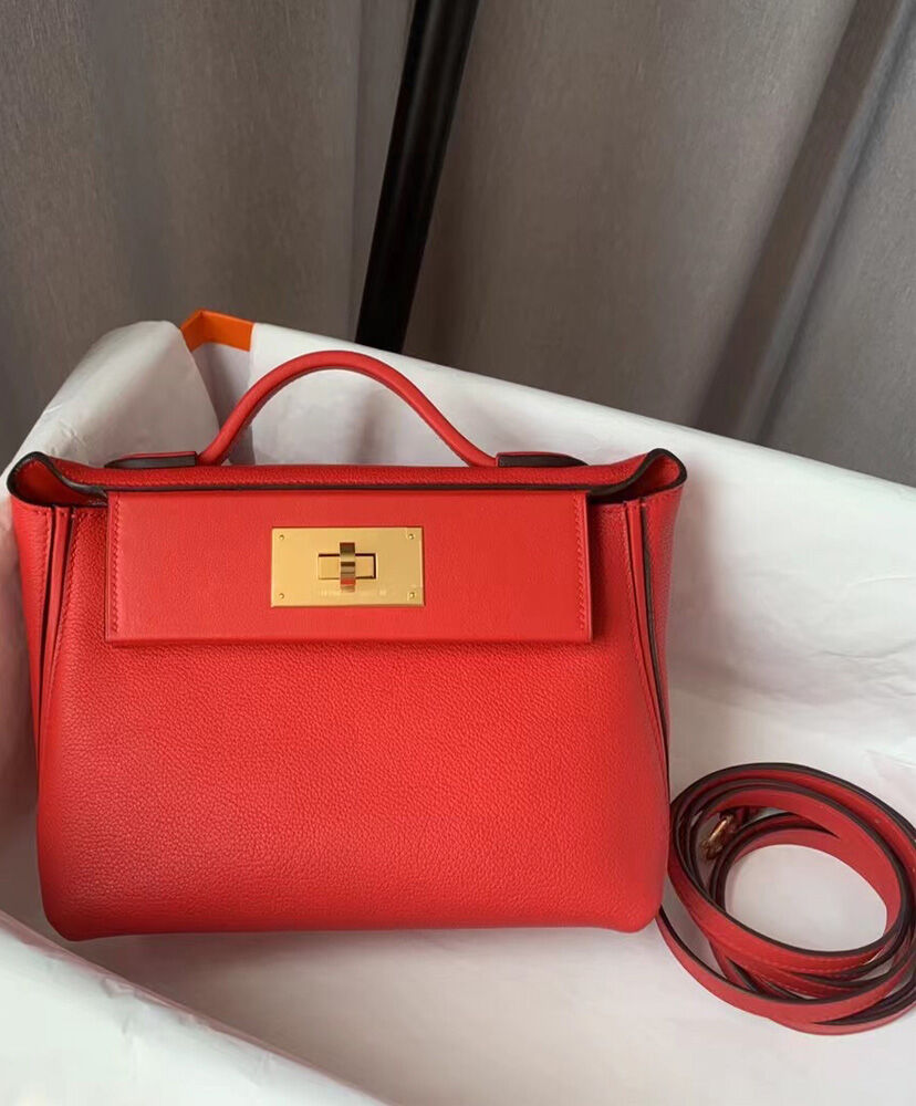 Hermes 24/24 21 Bag Red