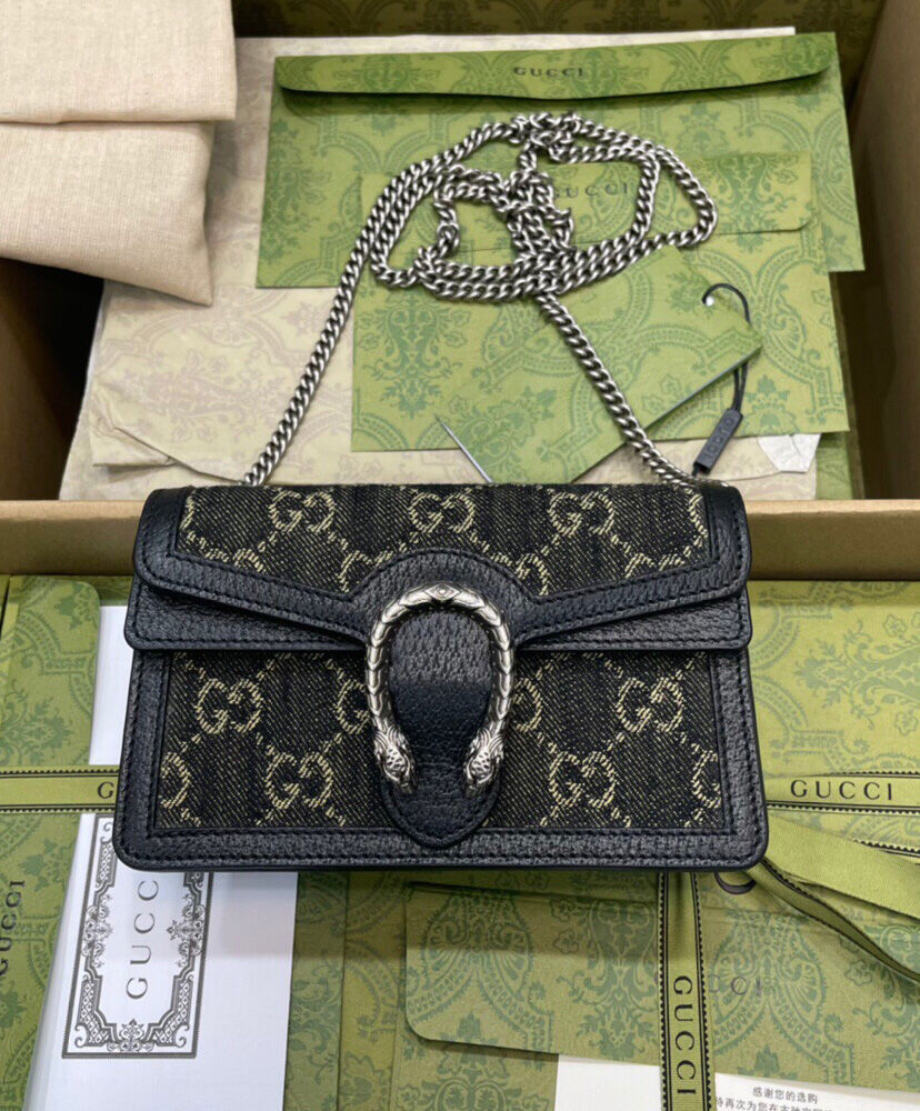 Gucci Dionysus GG Super Mini Bag 476432 Black