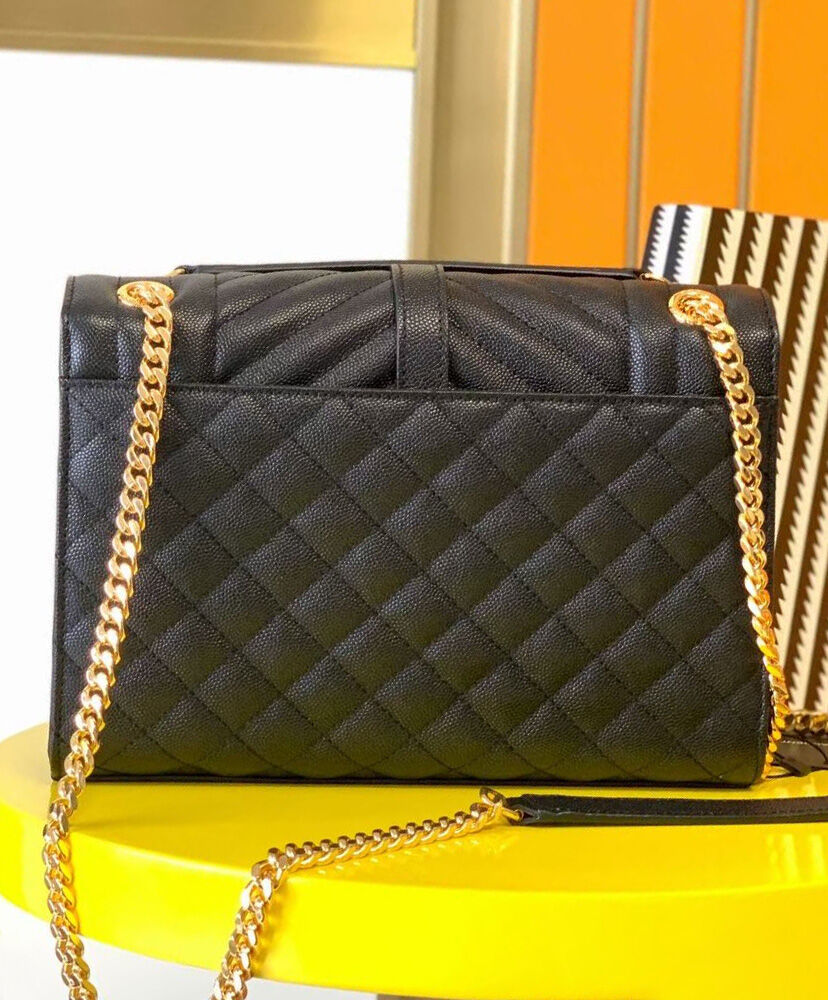 Saint Laurent Envelope Medium Bag 487206 Black