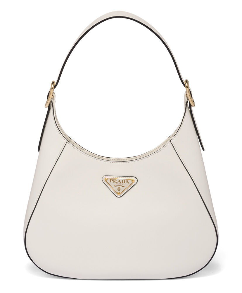 Prada Leather Shoulder Bag 1BC179 Cream