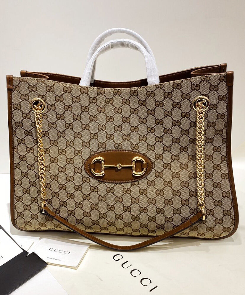 Gucci 1955 Horsebit large tote bag 623695 Coffee