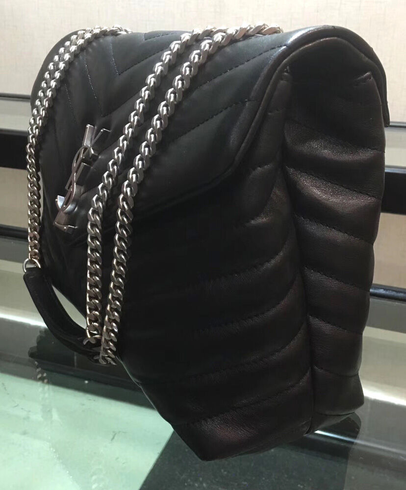 Saint Laurent medium Lou Lou chain bag Black