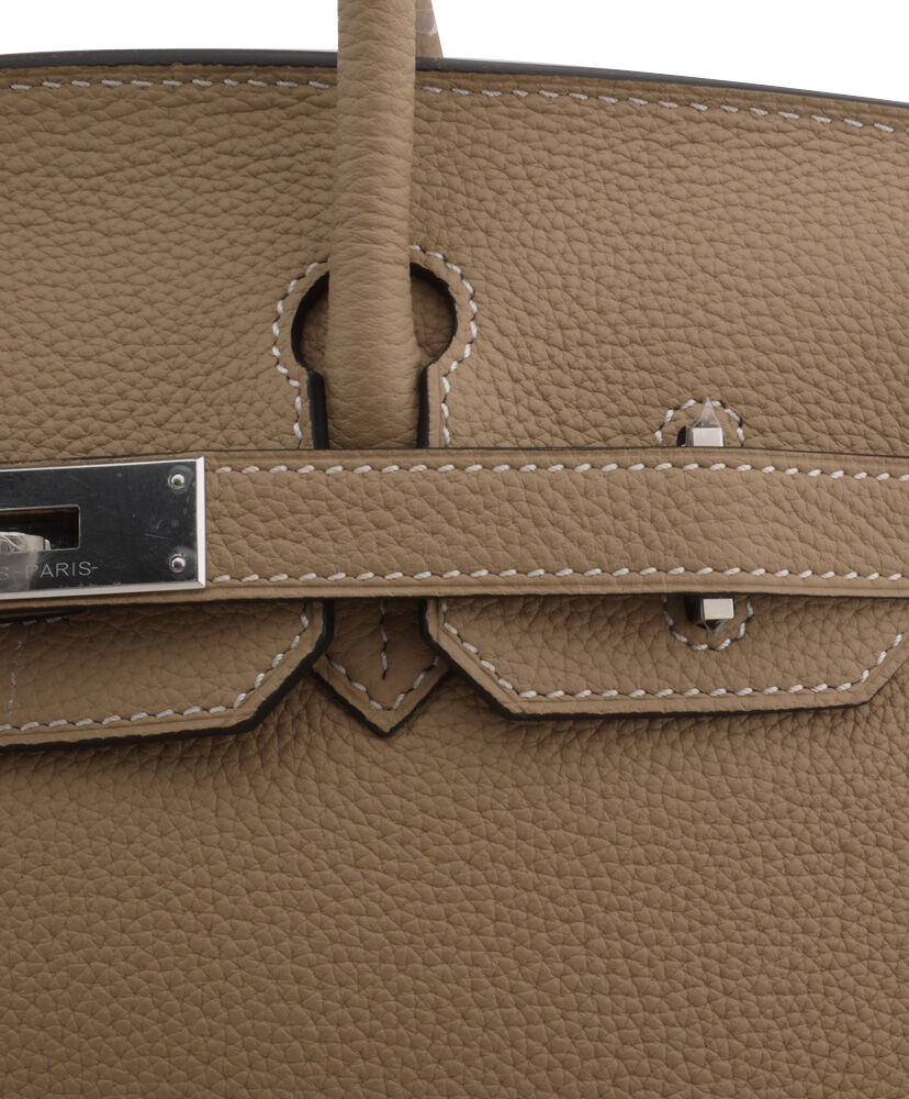 Hermes Birkin 30 Bag Togo Leather Gray