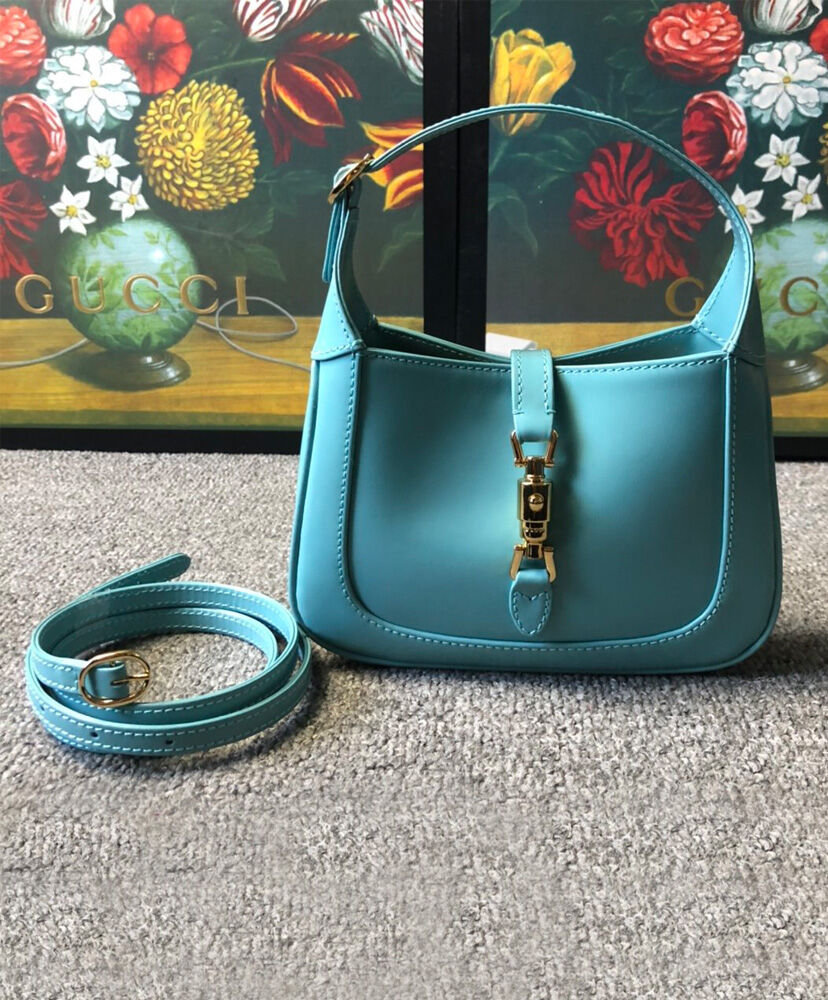 Gucci Jackie 1961 mini hobo bag 637091 Light Blue