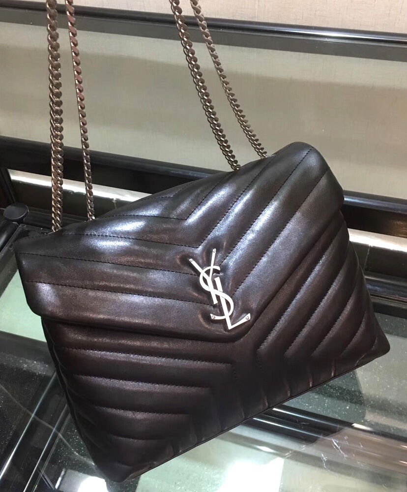 Saint Laurent medium Lou Lou chain bag Black