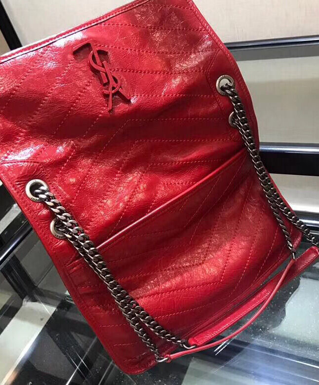 Saint Laurent Medium Niki Chain Bag 498894 Red