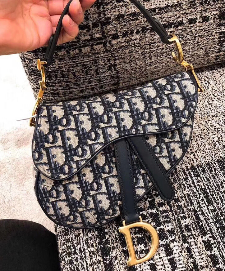 Christian Dior Saddle Bag M0447 Black