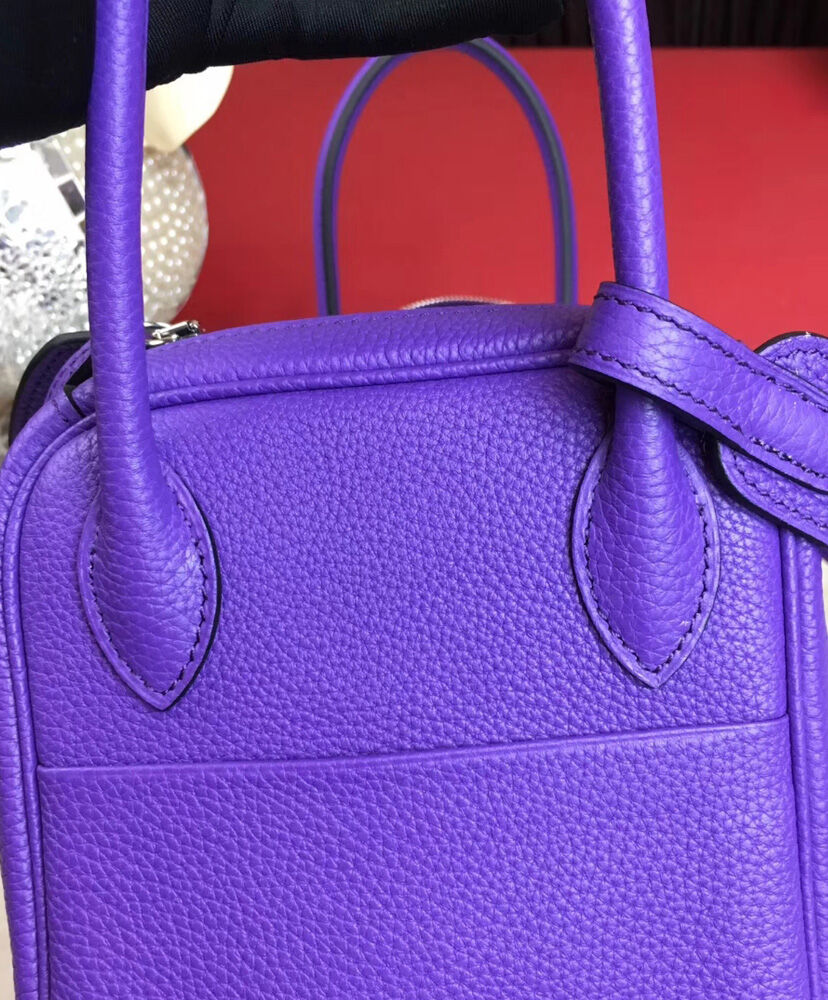 Hermes Linda Bag 26 Togo Leather Purple