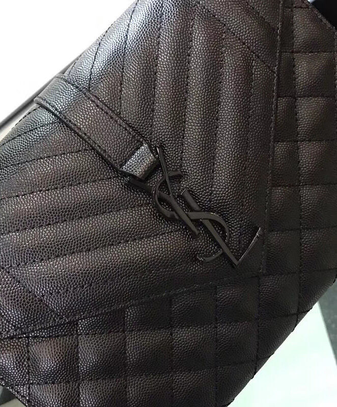 Saint Laurent Envelope Medium Bag 487206 Black