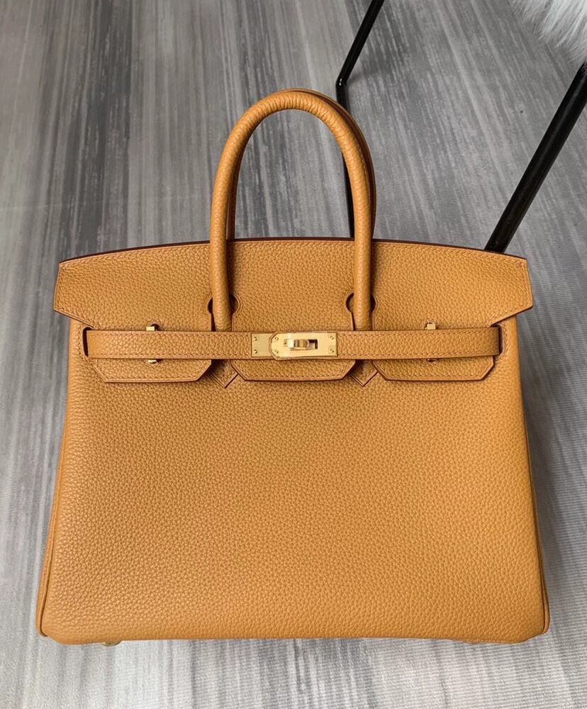 Hermes Birkin 25 Togo Leather Apricot