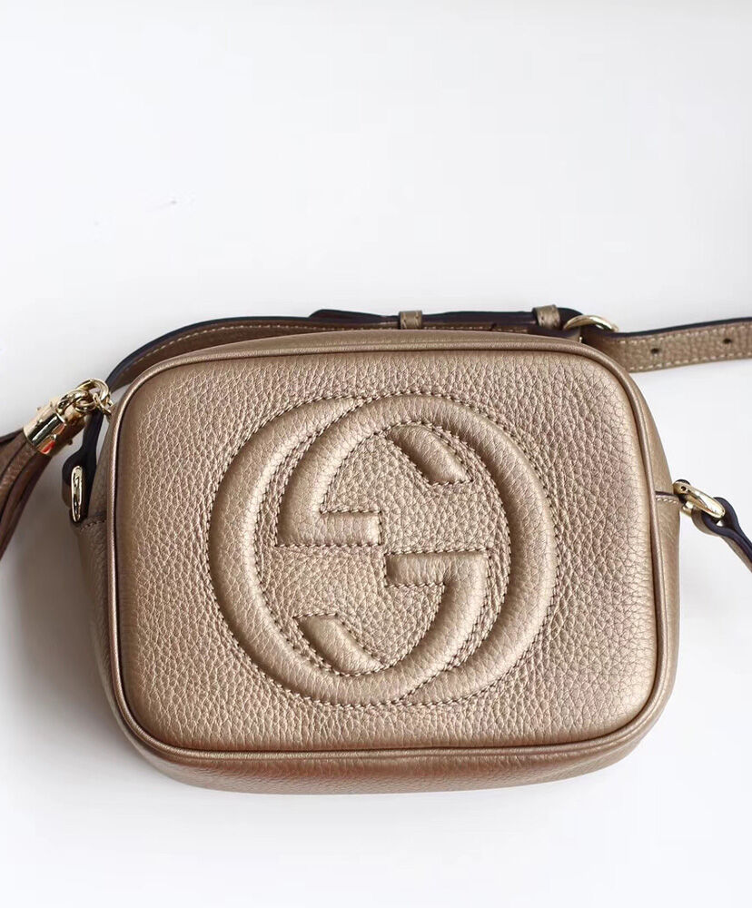 Gucci Soho small leather disco bag 308364 Golden