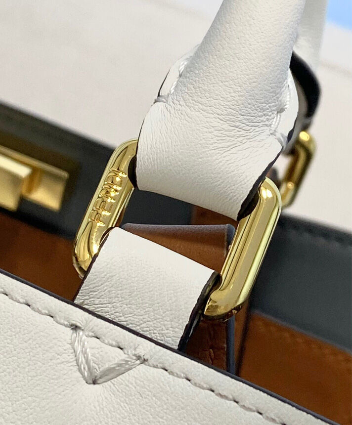 Fendi Peekaboo X-Tote Small White