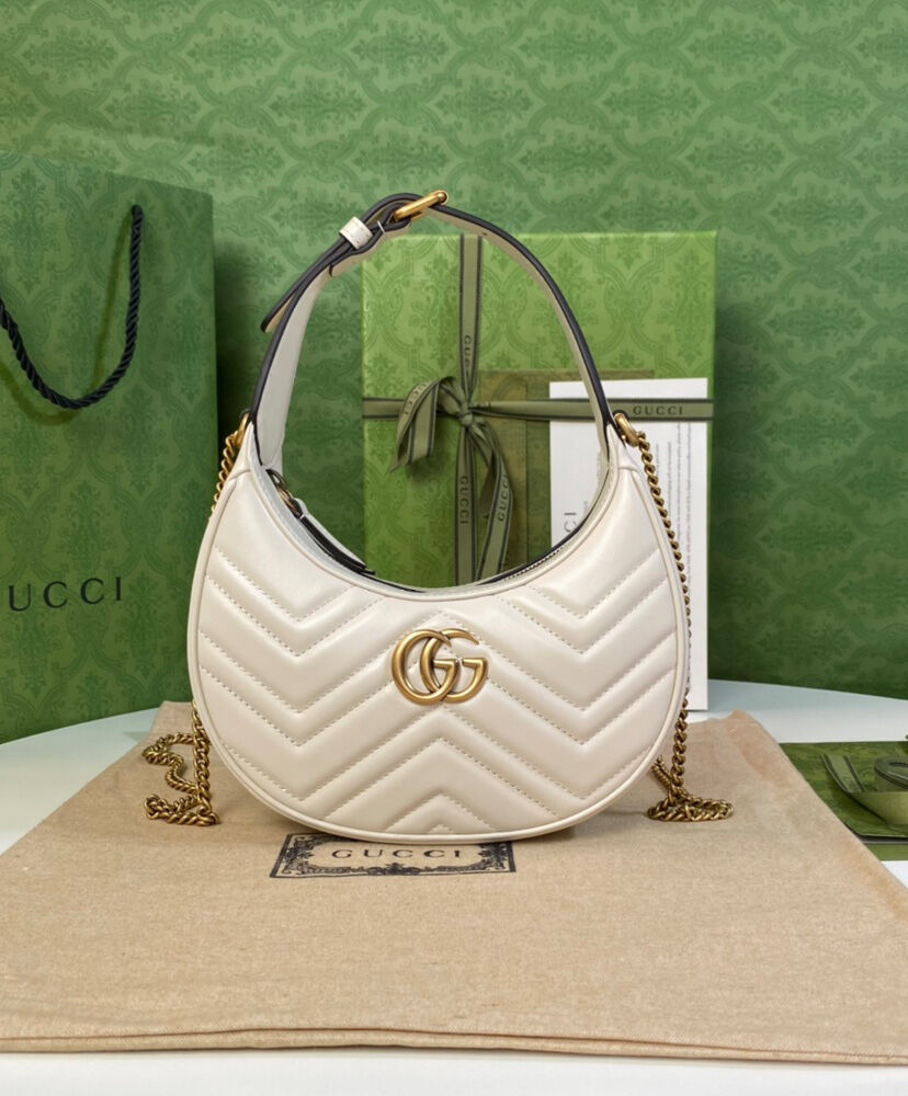 Gucci GG Marmont Half-moon-shaped Mini Bag