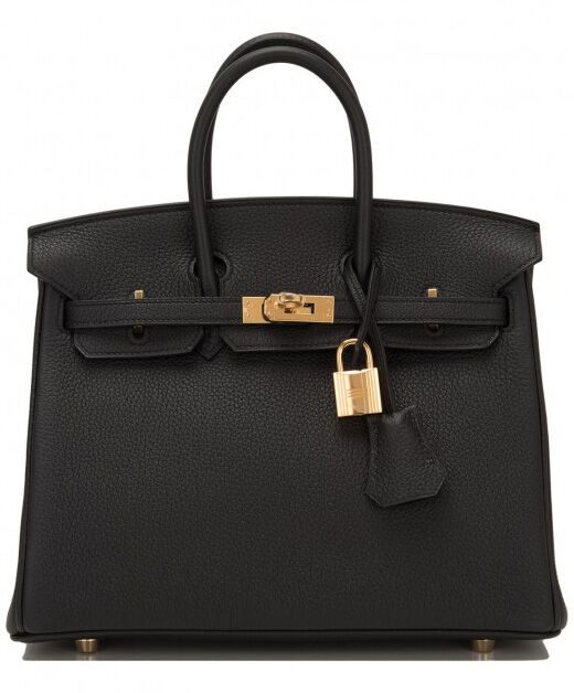 Hermes Birkin 30 Bag Togo Leather Black